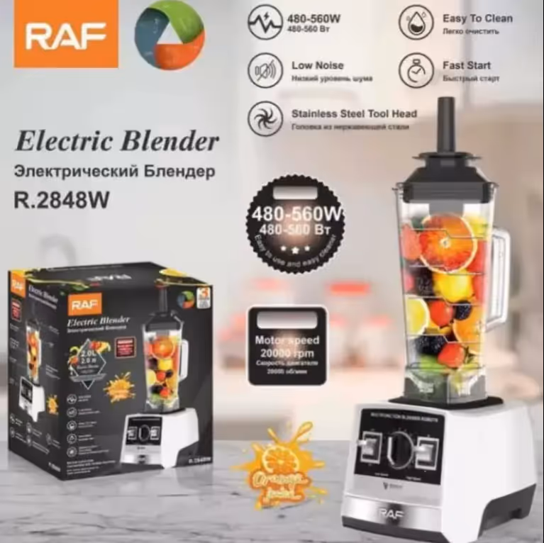 Mixeur 2.8L RAF 500W  - R.2848W Blanc