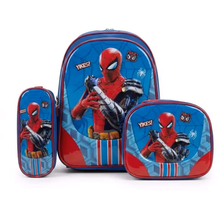 Cartable 3PCS 4ème-6ème Année SK-3pcs avec Trousse et Panier 7