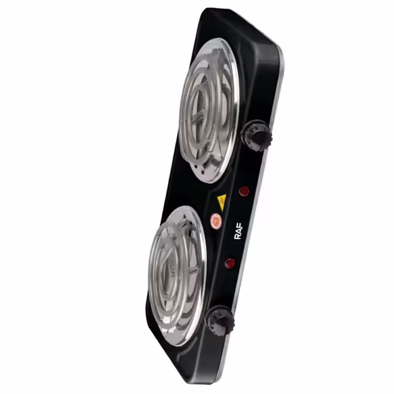 Plaque De Cuisson Électrique 2000W Raf - R.8020BB Noir