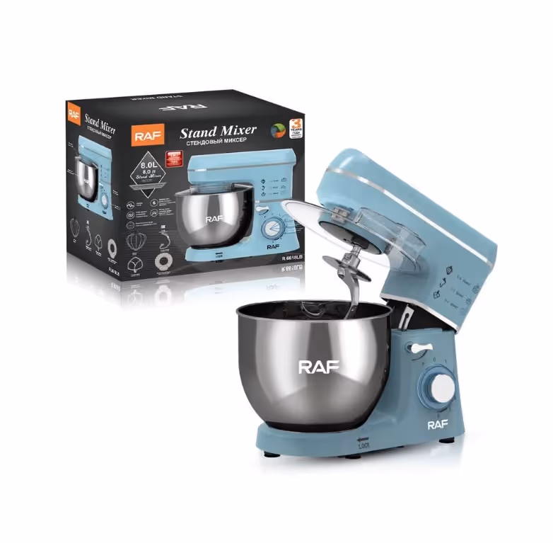 Robot Pétrin 1400W Raf - R.6618LB Bleu