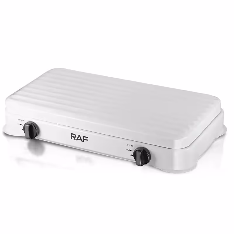 Réchaud à Gaz 2 Feux Raf - R.8033 Blanc