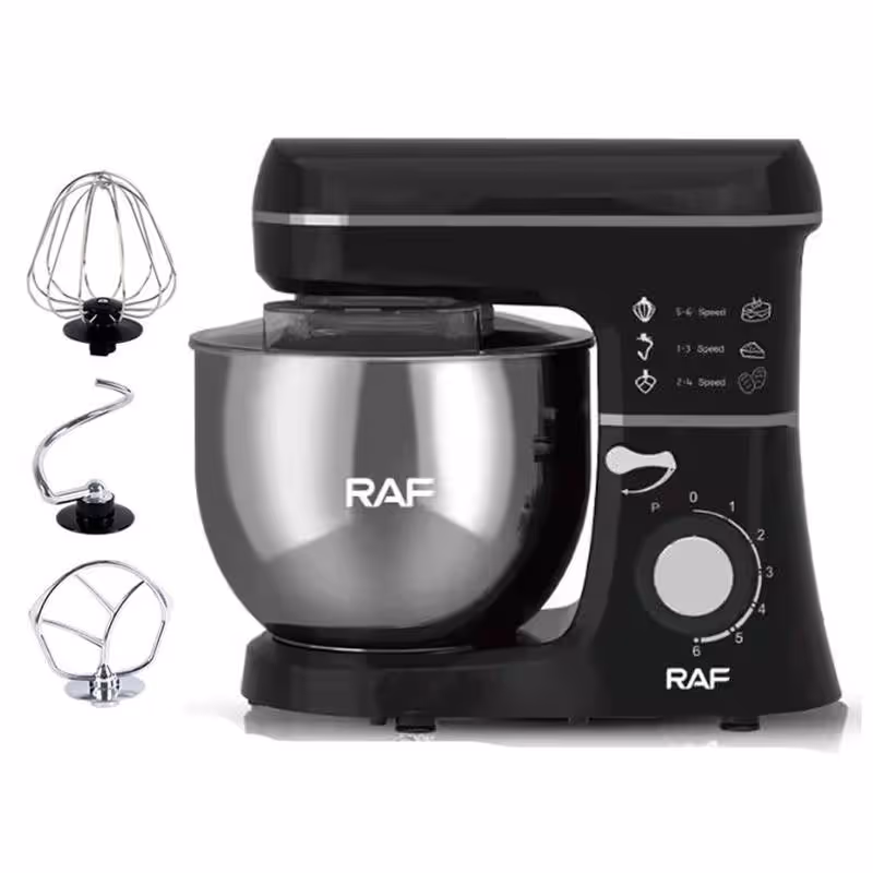 Robot Pétrin 1400W Raf - R.6618B Noir