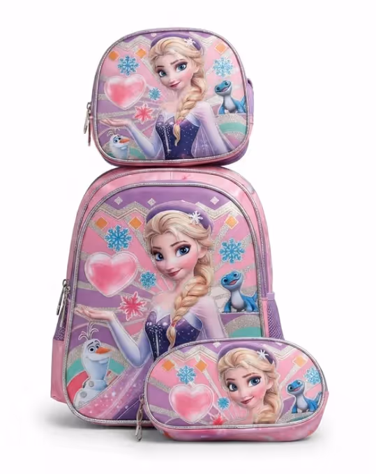 Cartable 3PCS 3ème-5ème Année SK-PACK 3PCS avec Trousse et Panier