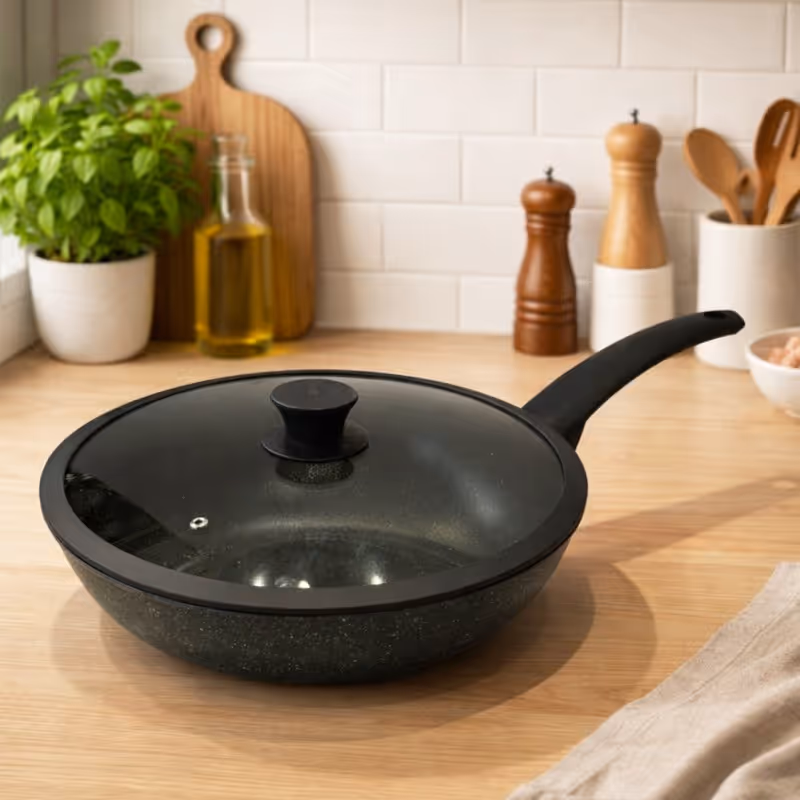 Sauteuse en Granite Ø28 cm gris - MCS