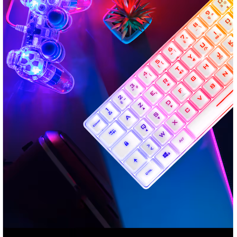 SOG CLAVIER PRO K2 TKL RGB MEMBRANE USB BLANC