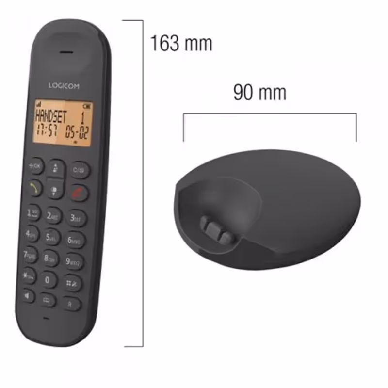 Téléphone Fixe sans fil Logicom  ILOA 250 Noir 2